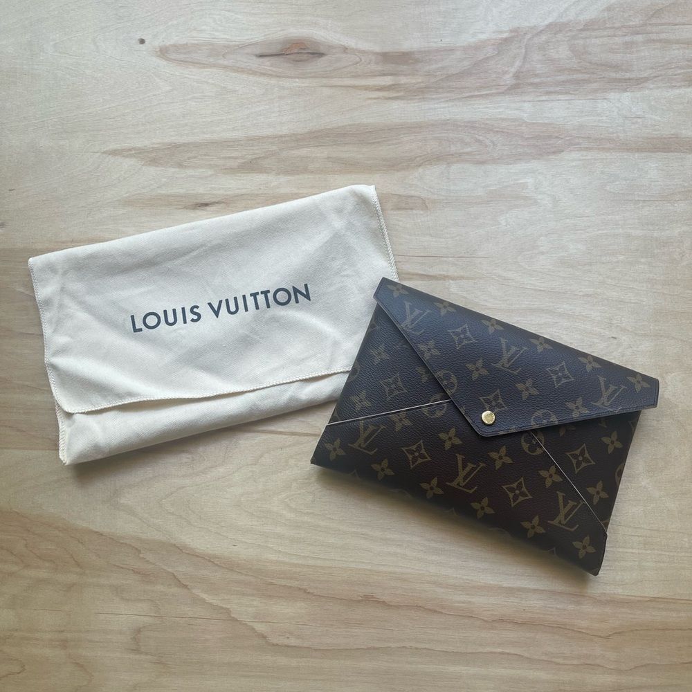 Louis Vuitton Pink and Brown Clutch - Picture 7 of 8